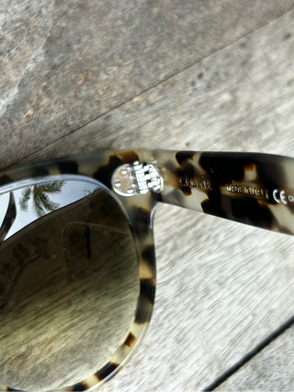 Celine Authentic Spotted Havana Sunglasses with Brown-Green Gradient Lenses - Picture 13 of 15